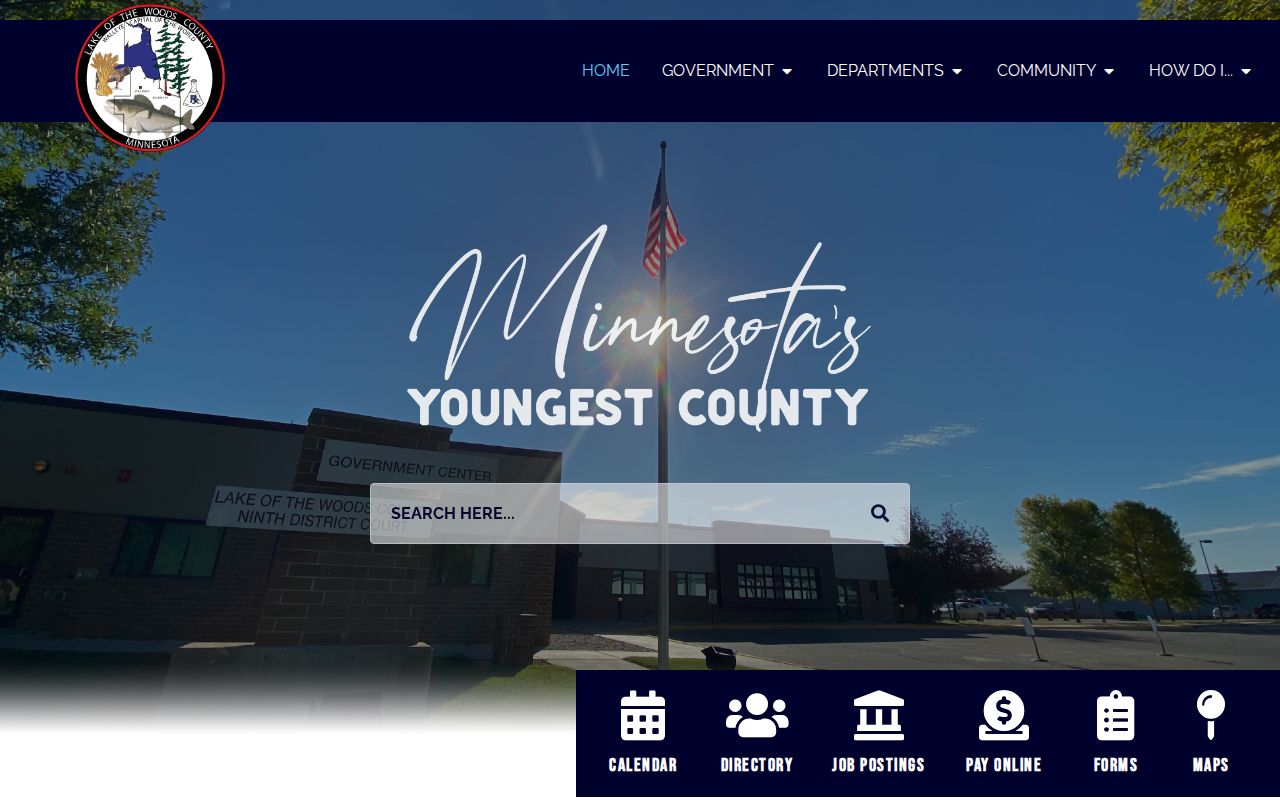 Lake of the Woods County court docket county government record source